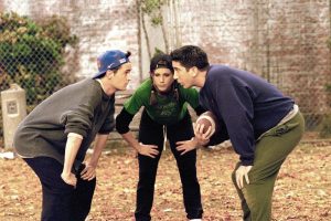 Friends playing football. Thanksgiving episode